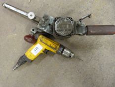 *Pneumatic Belt Sander and a Drill