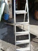 Four Tread Aluminium Steps
