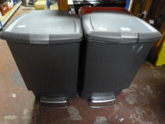 Two Plastic Pedal Bins