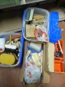 Two Boxes of Decorating Tools and Fittings, etc.