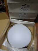 Six Travelodge OVO Halo Chrome/Opal/Red Lamps