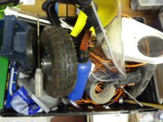 Box of Assorted Tools INcluding Drill, Extension L