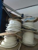 *Six Spools of White Wire (various Lengths and Thic