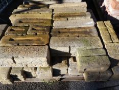 Pallet of Reclaimed Ornamental Block Walling