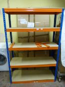 *Blue & Orange Medium Duty Shelving 120x39x179cm