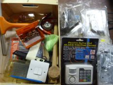 Mixed Box Including Alarm Chime, Sash Locks, etc.