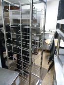 Stainless Steel Tray Rack on Wheels