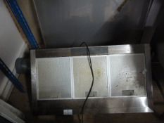 *Stainless Steel Extractor Canopy with Splashback