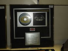 Oasis Framed Presentation Disc