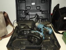 Erbauer 18V Cordless Drill with Charger, Spare Bat