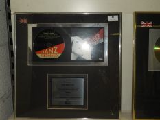 Franz Ferdinand Framed Presentation Disc