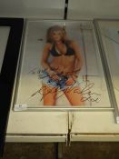 Framed Photograph of Holly Valance
