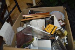 Box Containing Assorted Bric-a-brac, Photo Frames,