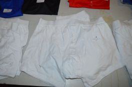 *Three Pairs of White Pringle Boxers Size Large