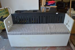 Hairdressers Bench on Wheels with Cushion