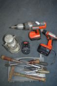 Black & Decker 18V Drills, Handtools and Paraffin