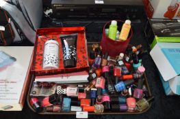 Selection of Cosmetics Including Nail Varnish
