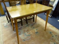 Teak Effect Formica Kitchen Table