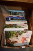 Box of Books Including Binders of Gardening