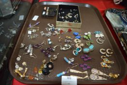 Costume Jewellery Stud and Drop Earrings