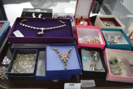 Selection of Gift Boxed Costume Jewellery, Necklac