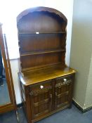Oak Welsh Dresser with Paneled Doors