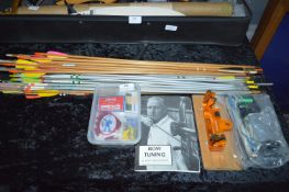 Quantity of Wood and Aluminium Arrows, Flights and