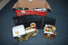 Novelty Christmas Musical Train with LED Lights