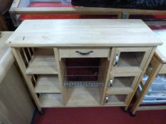 Light Beech Effect Kitchen Unit