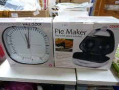 Cooks Pie Maker and a Radio Controlled Wall Clock