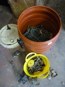 Tub Containing Assorted Nautical Metalware Includi