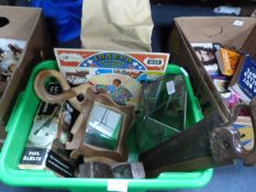 Box Containing Brass Hedged Hand Saw, Wood Framed