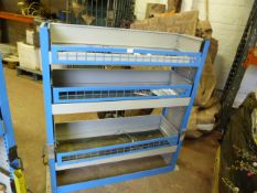 *Blue & Grey Metal Shelving Unit
