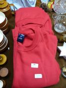 Six Red Sweatshirts