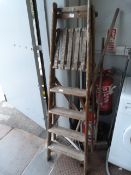 Four Wooden Platform Steps