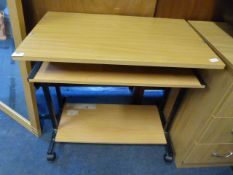 Beech Effect Computer Table