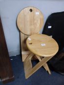 Beech Folding Stools