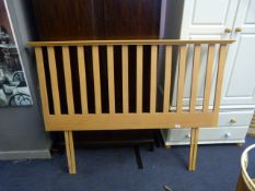 Beech Effect Double Bed Headboard