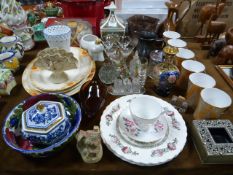 Pottery and Glassware Including Meat Plates, Dinne