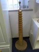Solid Wood Barley Twist Standard Lamp