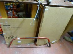 *Mixed Lot Including Oak Door, Bow Saw and a Paste