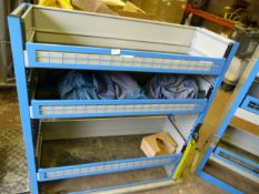 *Blue & Grey Metal Shelving Unit