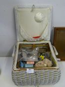 Sewing Basket and Contents