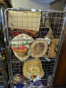 Cage Lot Containing Vintage Clothing, Hats, Handba