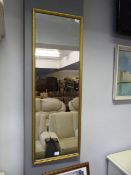 Gilt Framed Rectangular Wall Mirror