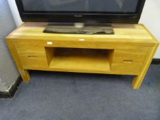 Solid Oak TV Entertainment Unit