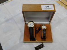 Two Pairs of Ladies & Gents Matching Wristwatches