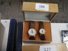 Two Pairs of Ladies & Gents Matching Wristwatches