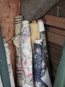 Five Rolls of Curtain Fabric Remnants (As Per Photograph)