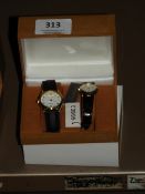 Two Pairs of Ladies & Gents Wristwatches in Gift B